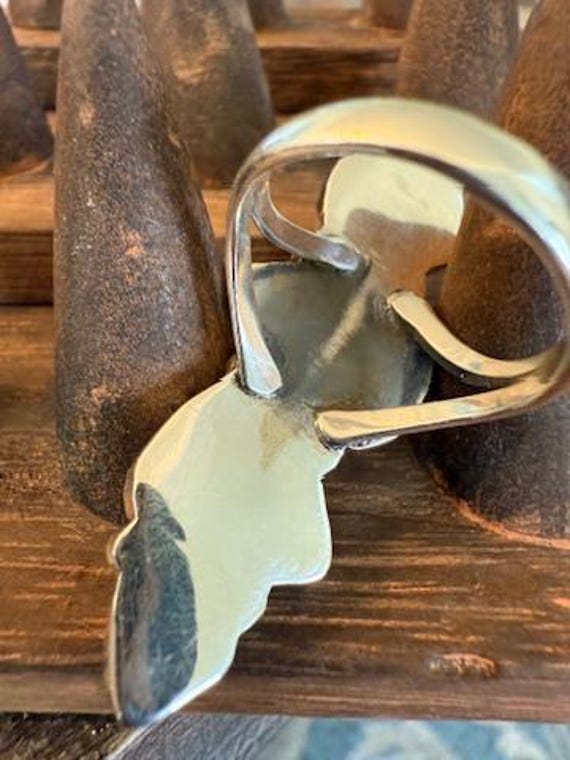 Cotton Candy Turquoise Crawler Statement Ring - S… - image 4