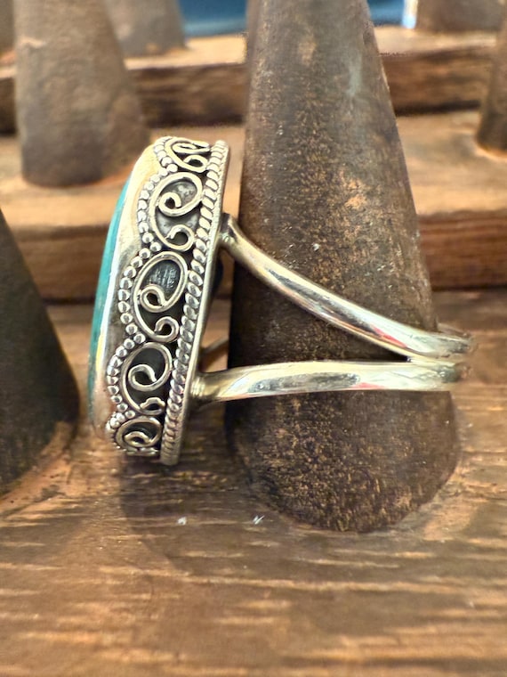 Handmade Large American-Made Turquoise Statement … - image 3