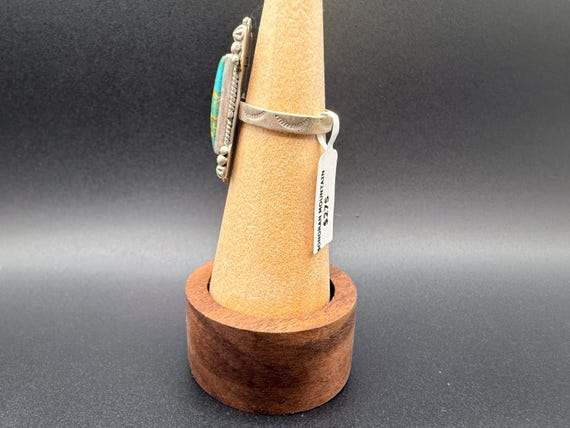 Sonoran Mountain Turquoise Statement Ring, Sterli… - image 3