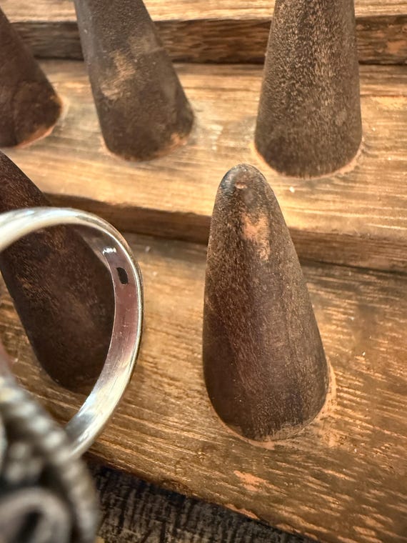 Large Oval Turquoise Statement Ring – Size 9.25 –… - image 5