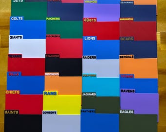 NFL Team Horizontale Trading Card Divider 32 Custom Made In USA Football