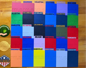 30 MLS Team Sports Card Dividers Fußball-Sammelkarten aus Kunststoff