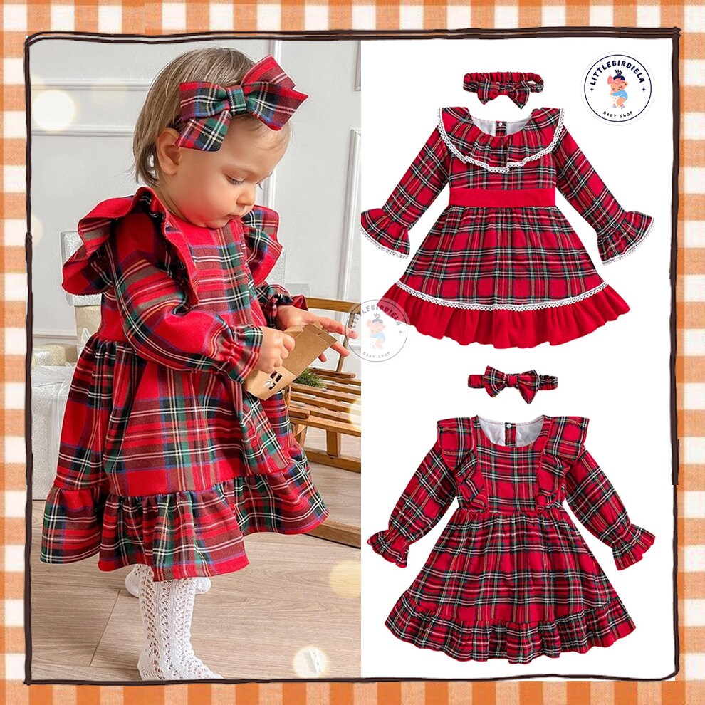 Baby Plaid Dress - Etsy Singapore