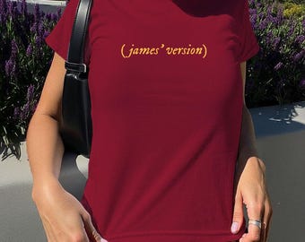 James Prongs' version Baby tee. James Baby Tee, Marauders, Gift for Her, Book Gift