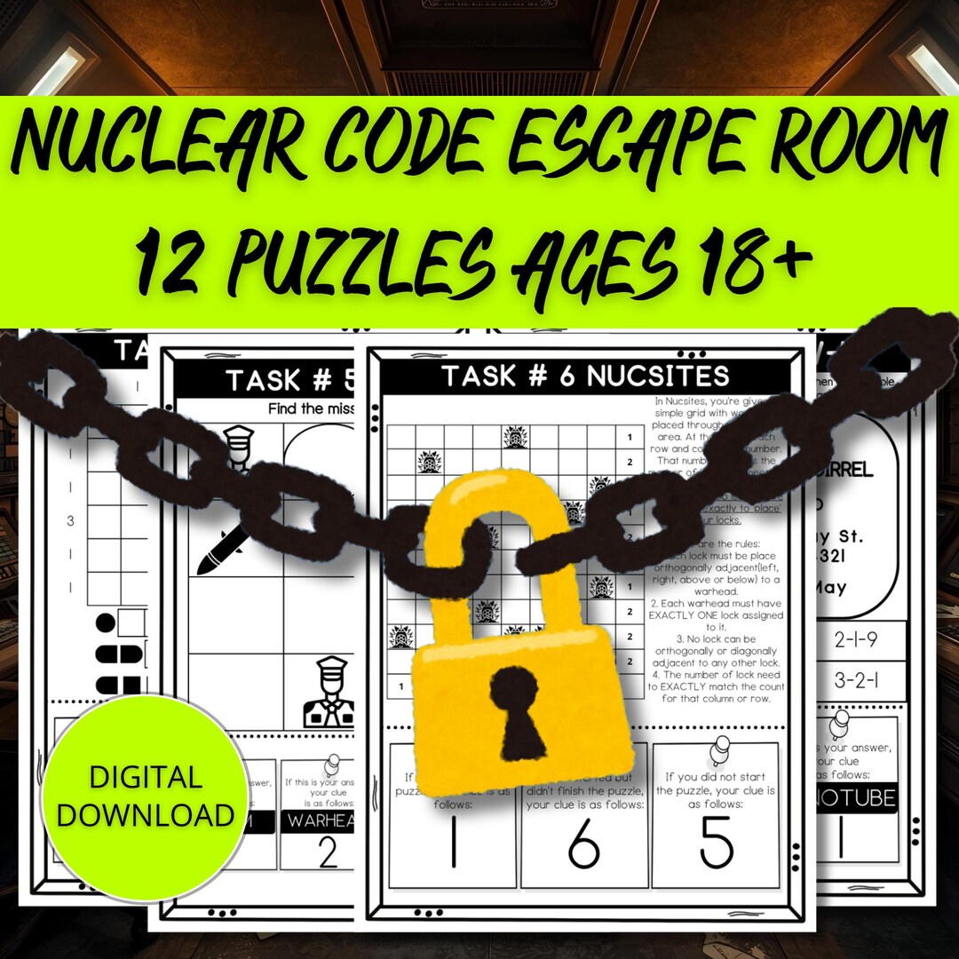 Promo Code Secret Escape Secret Agent Escape Room Game, Nuclear Code Escape Room Game, Spy ...