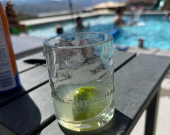 Vaso de whisky reciclado - Vaso "Park City" con relieve de High West