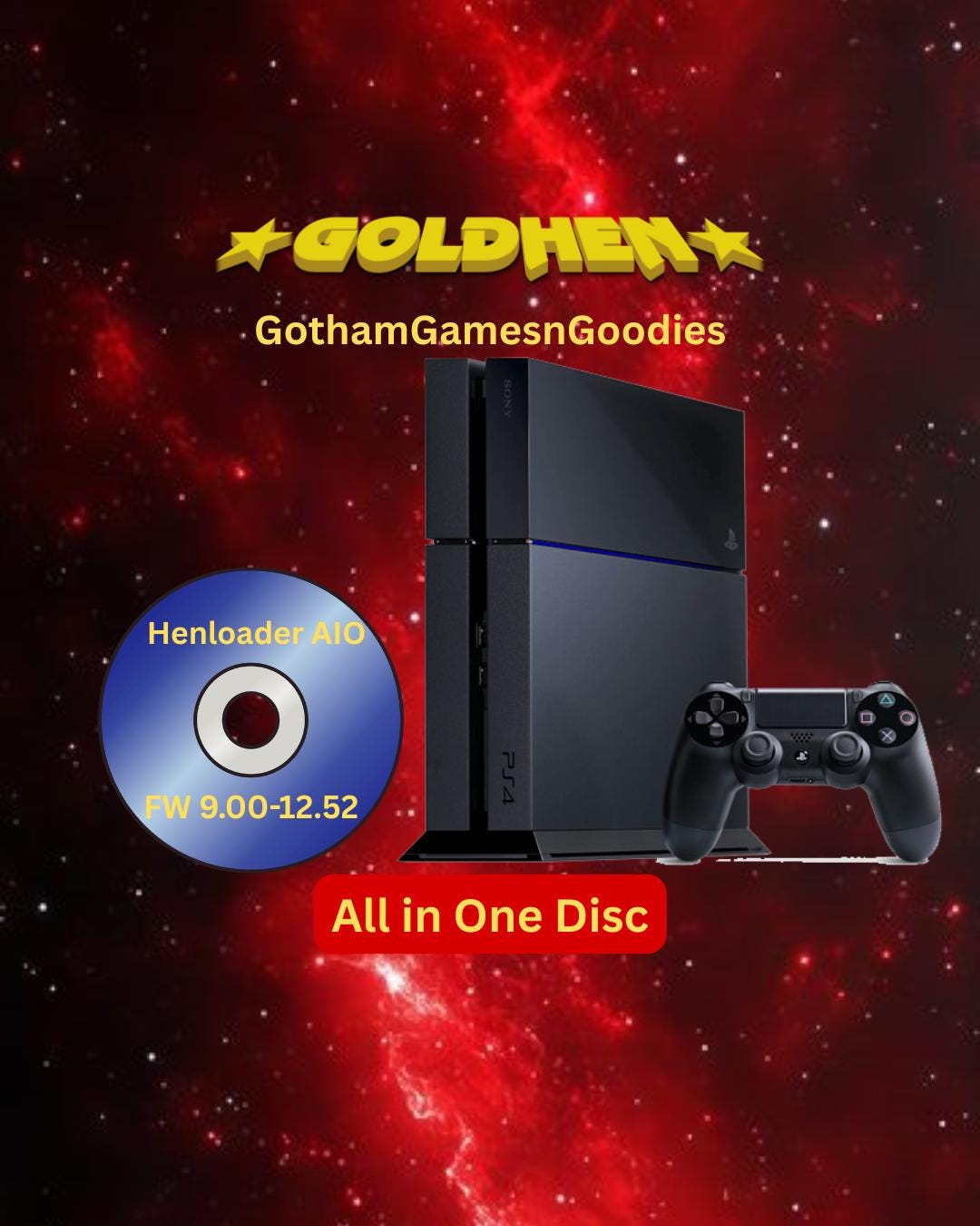 PS4 BD-J Henloader AIO Disc – FW 9.00 and 12.52 - Plug and Play - Etsy