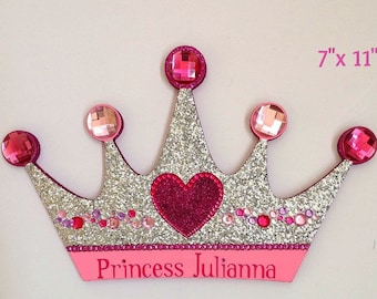 Princess crown, princess room decor, kids room signs, crown decor, frozen room sign, princess signs, girls room signs, princess  decor,