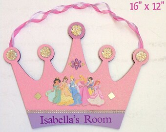 Princess crown, princess room decor, kids room signs, crown decor, Princess decor, princess signs, girls room signs, princess  decor,