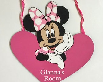 Minnie Mouse sign, Minnie decor, Minnie Mouse room sign, Minnie Mouse,