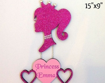 Princess room sign, Princess decor, princess sign, princess room, princess, girls room signs, princess door hangers, Princess crown decor,
