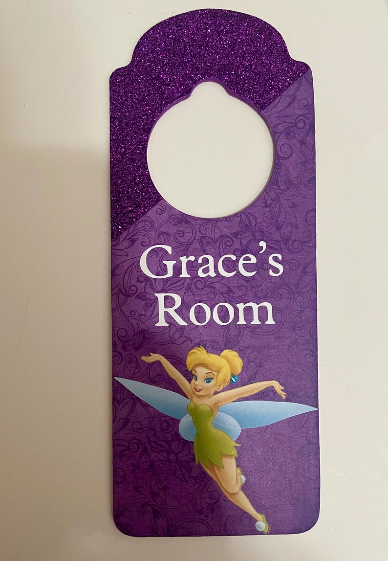 Colgante de puerta personalizado para habitación de princesa, decoración infantil imagen 10