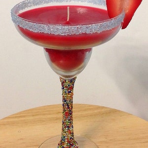 Christmas candles,handmade candles, unique candles,party favors, holiday margarita candles/ candle gifts/ unique candles/ holiday candles bild 3