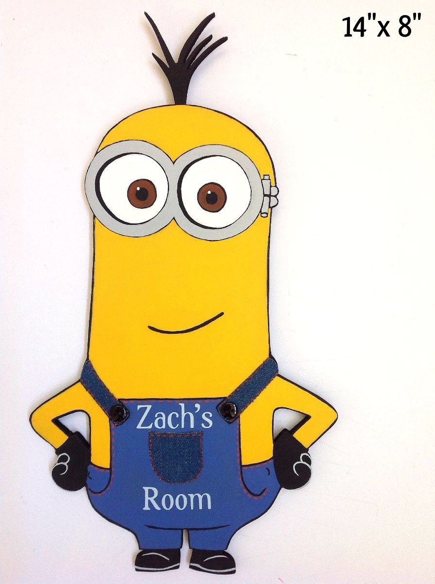 Minion Decor, Kids Door Signs, Minion Sign, Kids Door Hanger