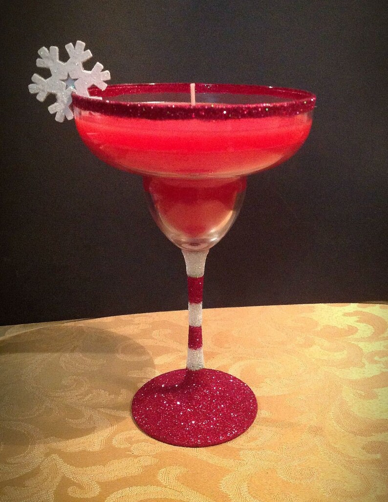 Christmas candles,handmade candles, unique candles,party favors, holiday margarita candles/ candle gifts/ unique candles/ holiday candles bild 5