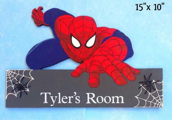 Spiderman Door Hanger, Spiderman Decor, Spiderman, Kids Door Sign, Kids  Door Hangers, Boys Room Signs, Spiderman Room Signs, Kids Room Signs 