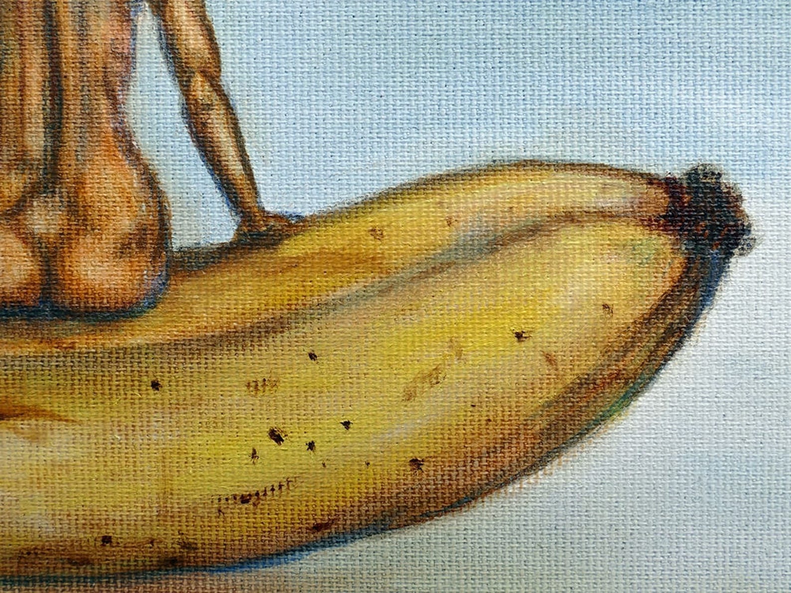 Banana Surreal Oil Painting on Stretched Canvas Original by Etsy