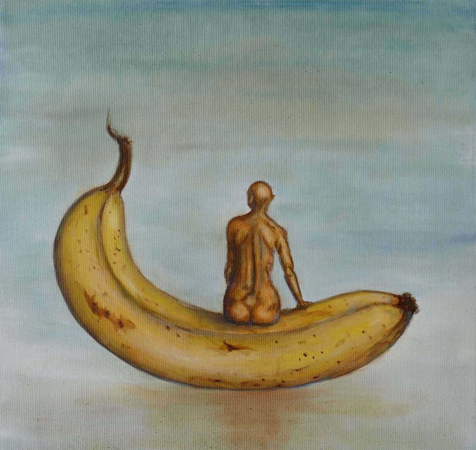 Banana Surreal Oil Painting on Stretched Canvas Original by Etsy