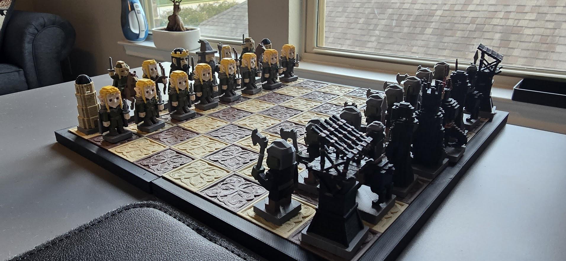 Lord of the ring chess set - Etsy 日本