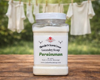 Persimmon Scent Cover Laundry Soap – Odor Eliminating Detergent for Hunting Clothes, Sweat, Work Uniforms & Heavy Smells