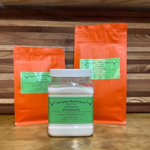 Persimmon Scent Cover Laundry Soap – Odor Eliminating Detergent for Hunting Clothes, Sweat, Work Uniforms & Heavy Smells