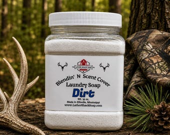 Jabón para ropa con aroma a suciedad, 32 oz