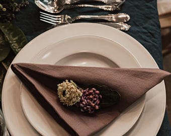 Soft Linen Table Napkins-Reusable Wedding Napkins- Luxury Linen Cloth Set for Dining Room- Bulk Linen Napkin-Housewarming Gift-Table Decor