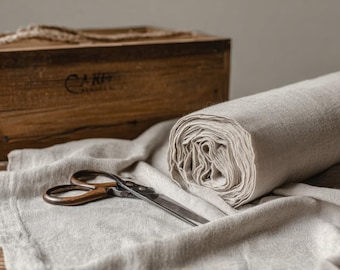 Soft Pre-Washed Linen Fabric – 185 gsm Organic European Flax
