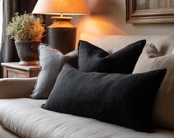 Soft Envelope Closure Pillowcase- Linen Bumper Cover-  Montessori Queen Bed Bumper Pillowcover-Linen Cushion Cover -Bedding Pillowcase