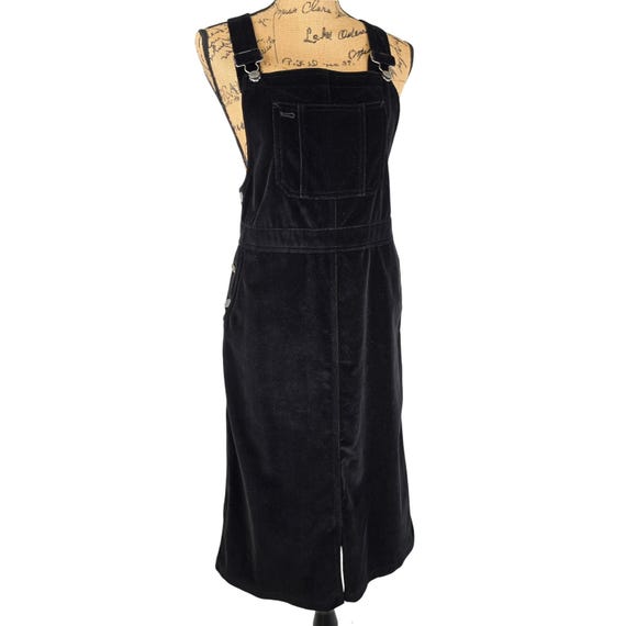 black corduroy jumper dress Milumia Women V Neck Corduroy Overall Dress 2026 Spring Mini Pinafore  Jumper Dress at Amazon Women's Clothing store