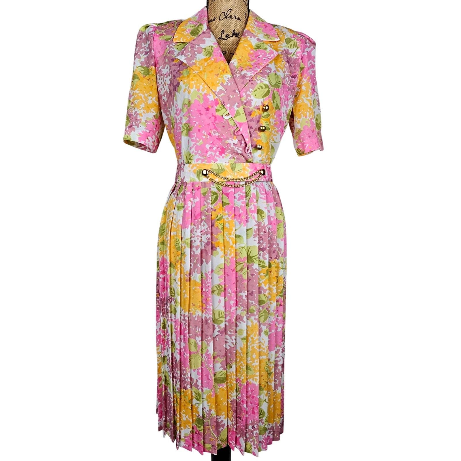 Colorful 80s Dress - Etsy