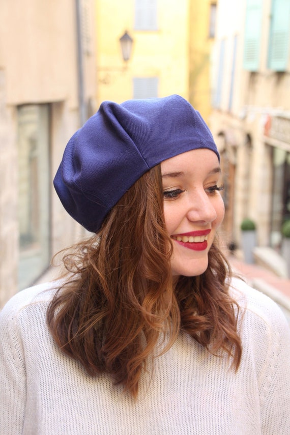 Chapeau berret bleu Beret pour femme Beret français Chapeau - Etsy France