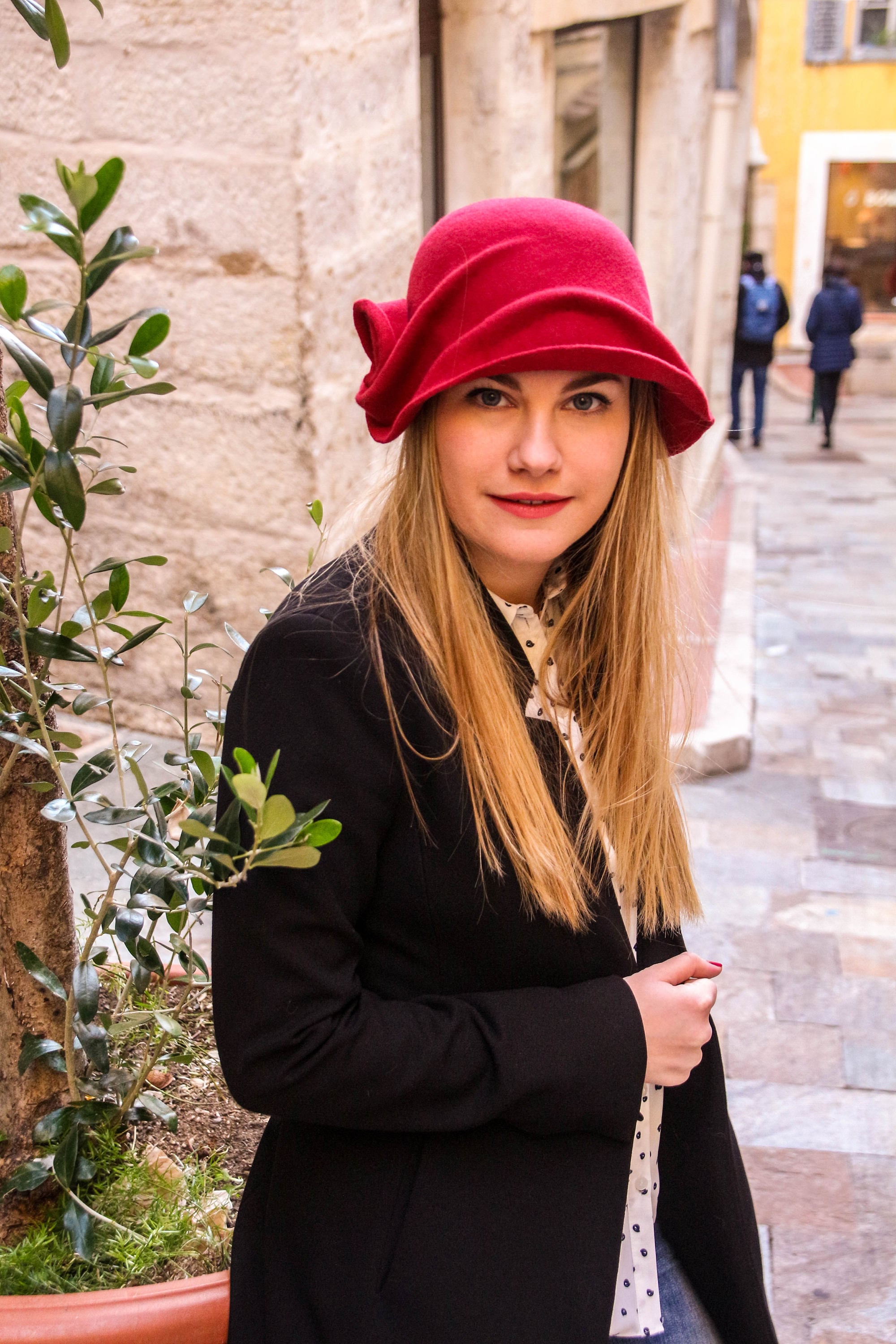 Chapeau Cloche En Feutre De Laine Mérino - Beige - Fabriqué à La Main En Nouvelle-Zélande - Taille 7 ~7 1/2 - Neuf