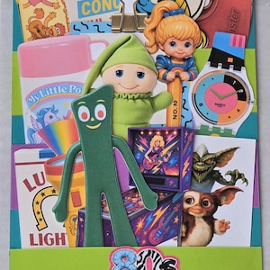 80s Retro Die Cuts | 29 Junk Journal & Scrapbook Paper Pieces