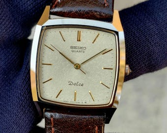 Vintage Seiko Dolce 7731-5160 | Textured Champagne Dial | Tungsten