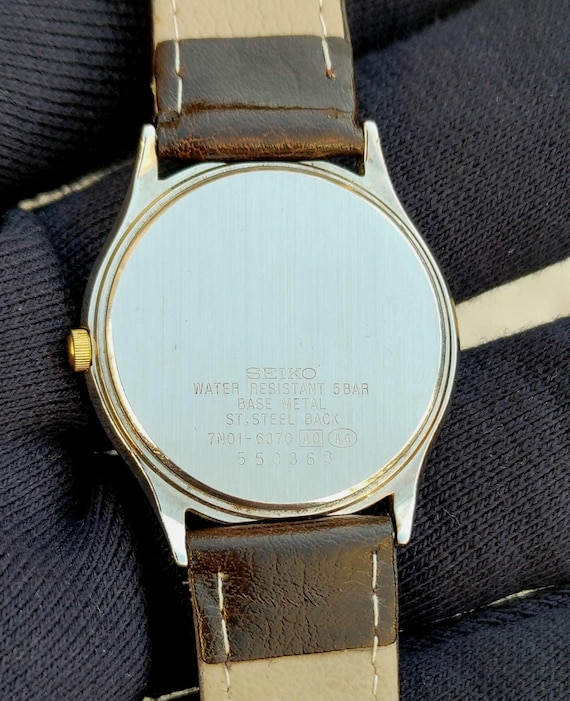 Vintage Seiko Spirit 7N01-6370 Dress Watch – Minimalist Silver 