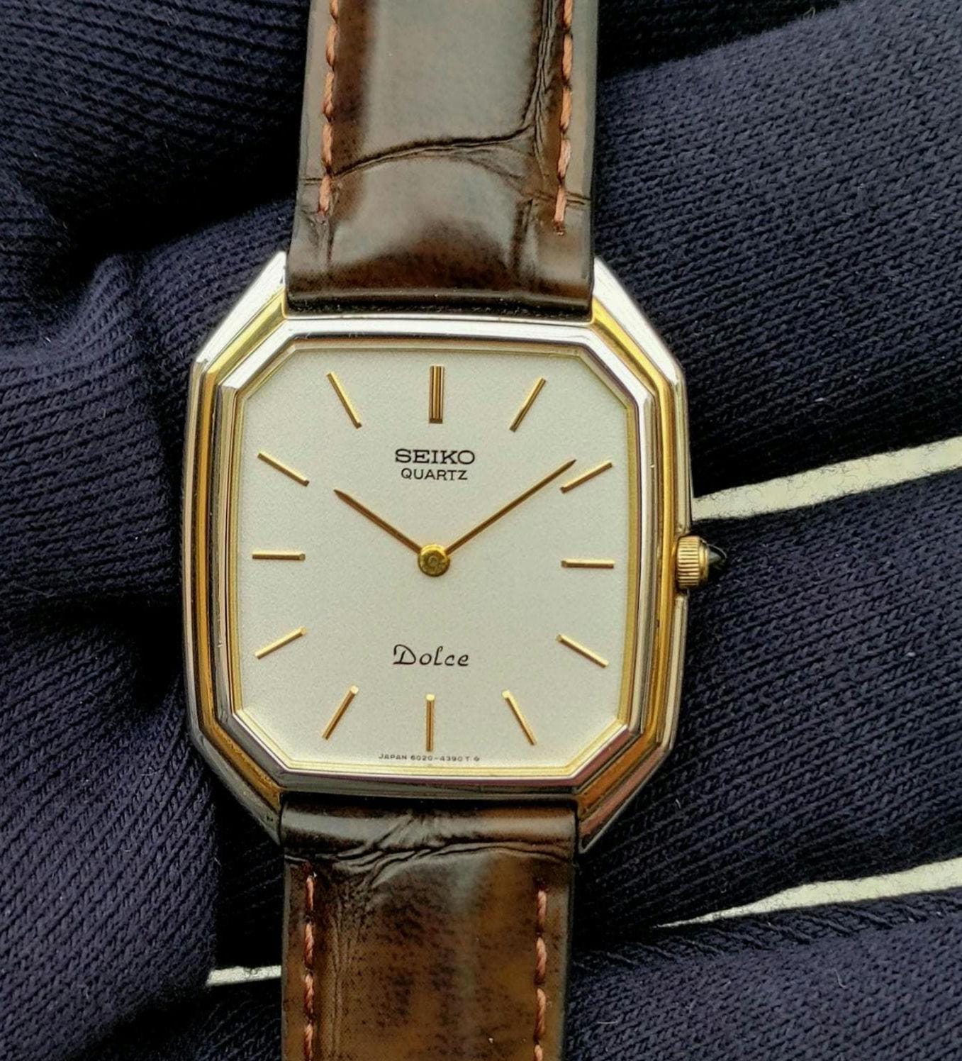 Vintage Seiko Dolce 6020-5930 | Ultra-thin Dress Watch |1980s High 