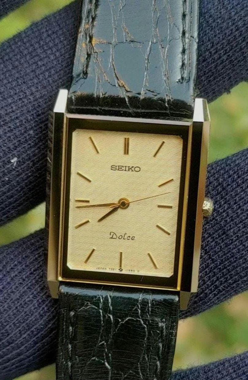 Seiko dolce tank watch - Etsy 日本