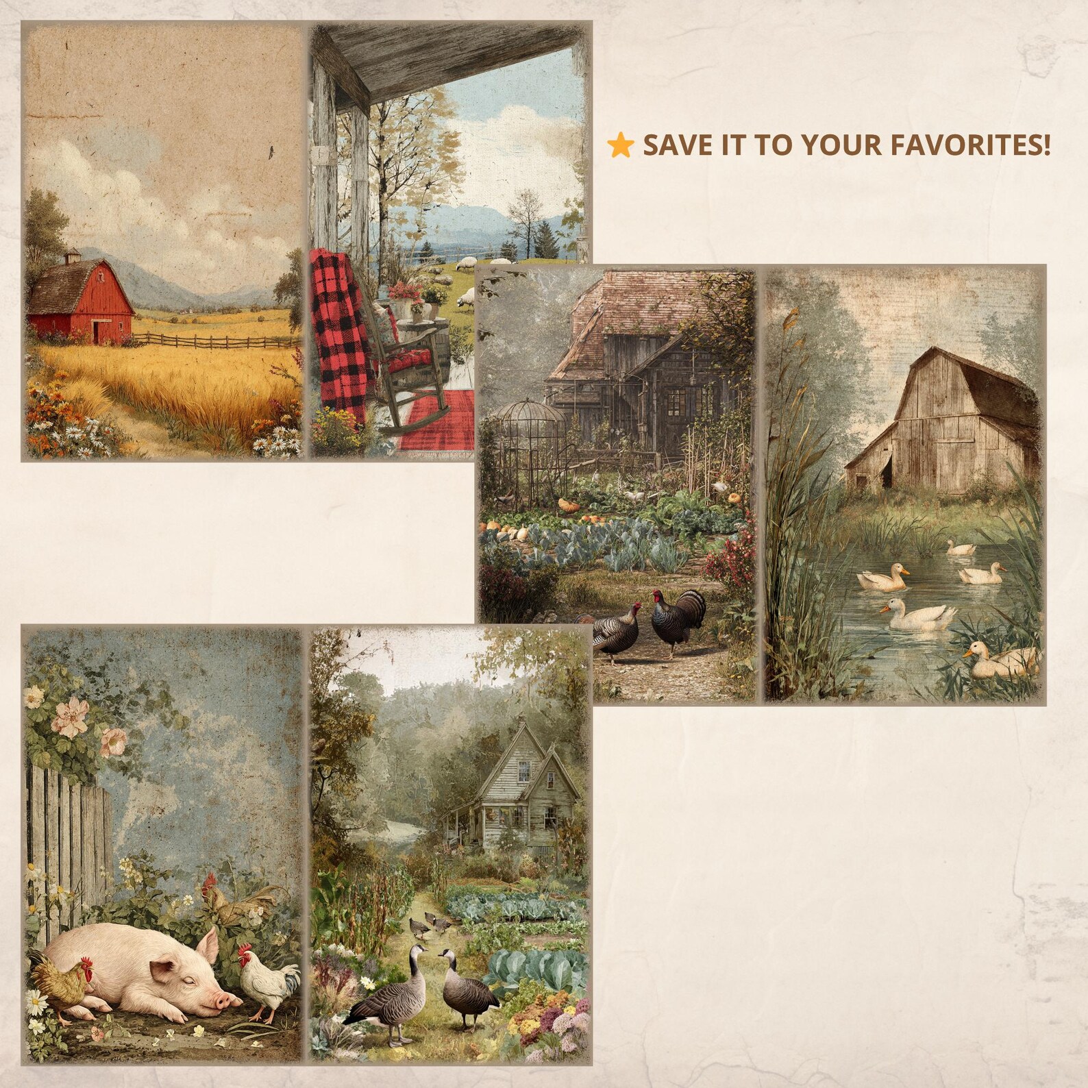 Farm Junk Journal,farmhouse Junk Journal,farm Life Journal Page,farm ...
