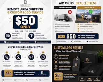 Spedizione in zone remote e logo personalizzato