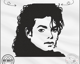 Michael Jackson Stickmuster | King of Pop Portrait (Instant Download)