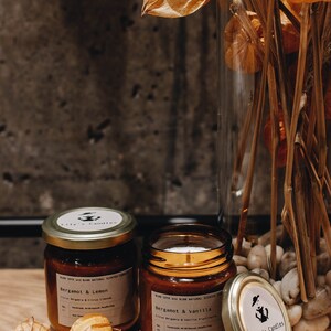 Bergamot&Lemon %100 natural Soy Candles