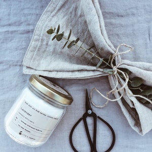 Lavender Glass Jar %100 natural Soy Candles