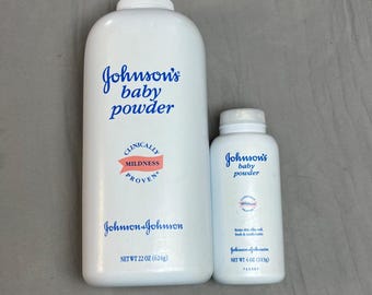 Vtg Johnsons babypoeder originele talkformule 22 oz 4 oz 22 oz 70% 4 oz 50 vol
