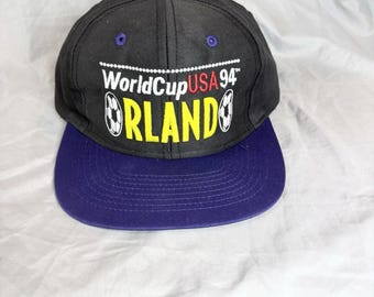 Vintage 1994 USA World Cup Orlando Soccer SnapBack Hat McDonald's Sponsor