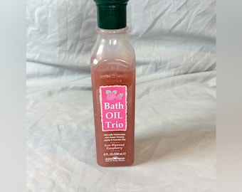 Vintage 90s bath and body works bath oil trio Sun ripened raspberry retired