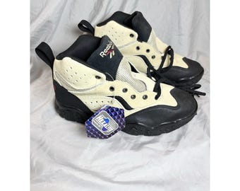 Botas de senderismo Reebok Hexalite vintage de los años 90 para hombre, talla 8, color beige/marrón claro.