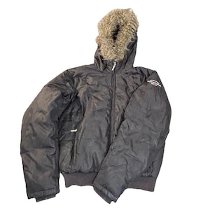 Y2k Fur Hood Jacket - Etsy