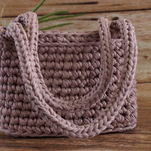 T-Shirt Garn häkeln Tragetasche Muster | Chunky Market Bag (PDF Download)