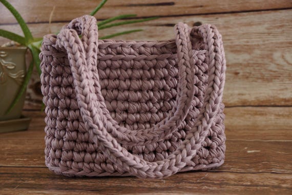 T-Shirt Yarn Crochet Tote Bag Pattern | Chunky Market Bag (PDF Download)